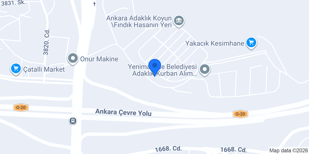 Adak Ankara konumu