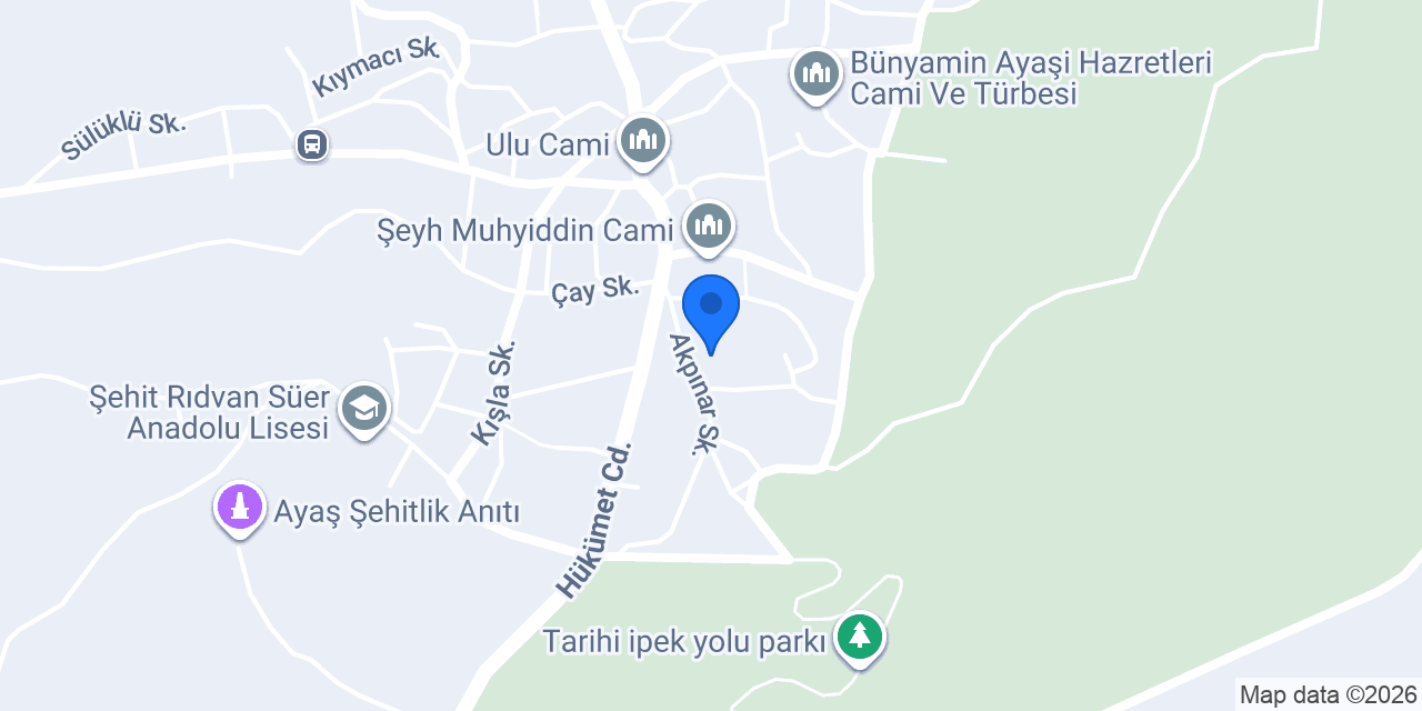 Ayaş yerel eylem grubu konumu