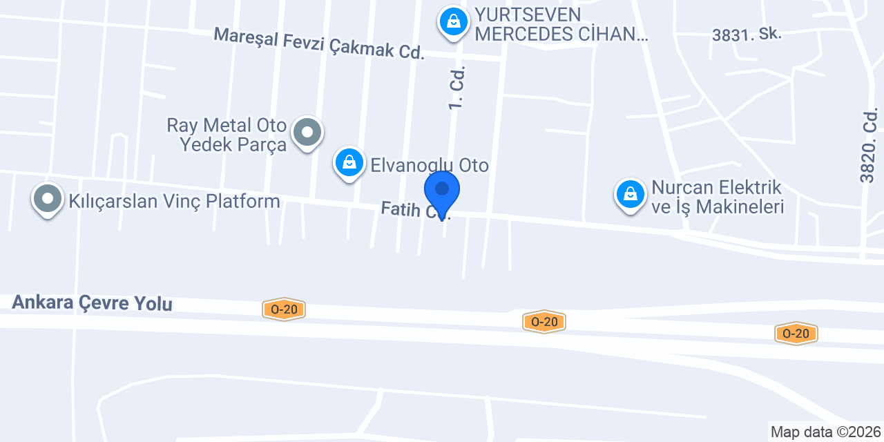 Halil Usta Oto Lastik konumu