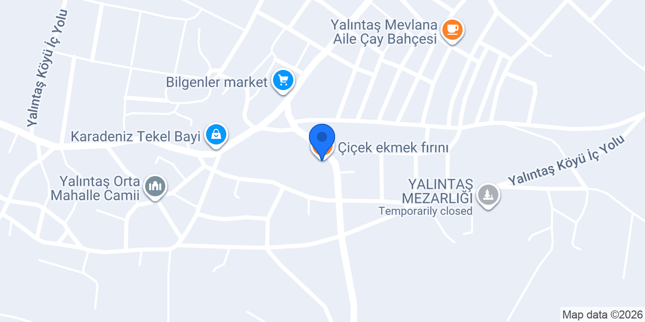 Çiçek ekmek fırını konumu