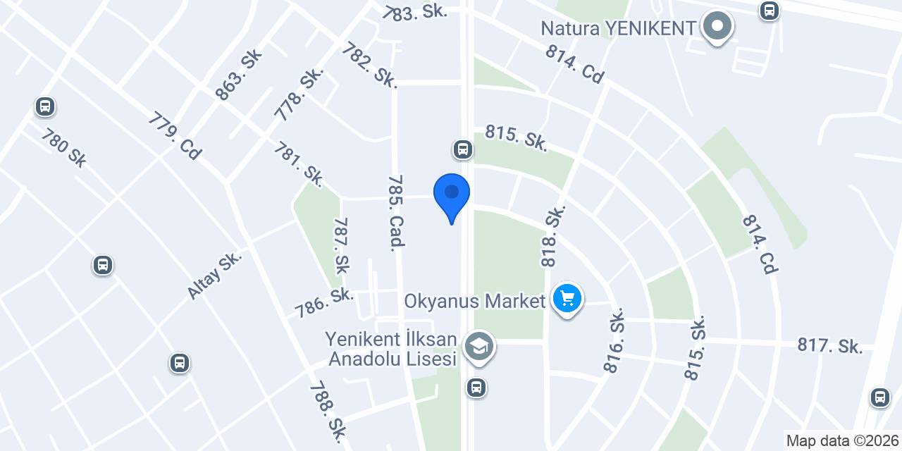 Eczane Yenikent Yaşam konumu