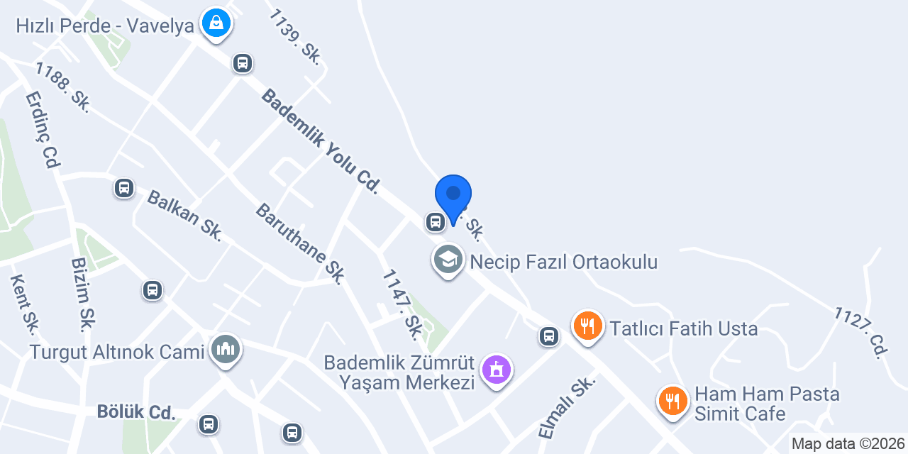 Badem Fırın Pasta&Cafe konumu