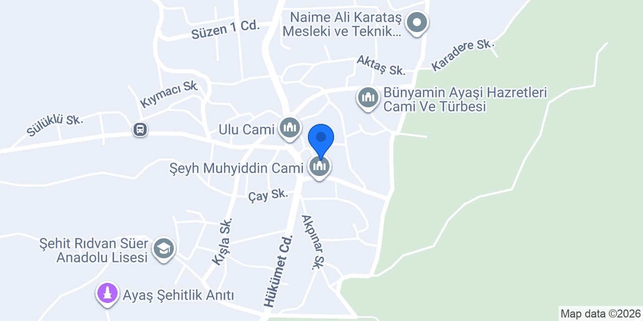 Ayaş Belediyesi konumu