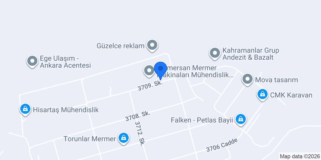 Damla Mutfak Tezgahı konumu