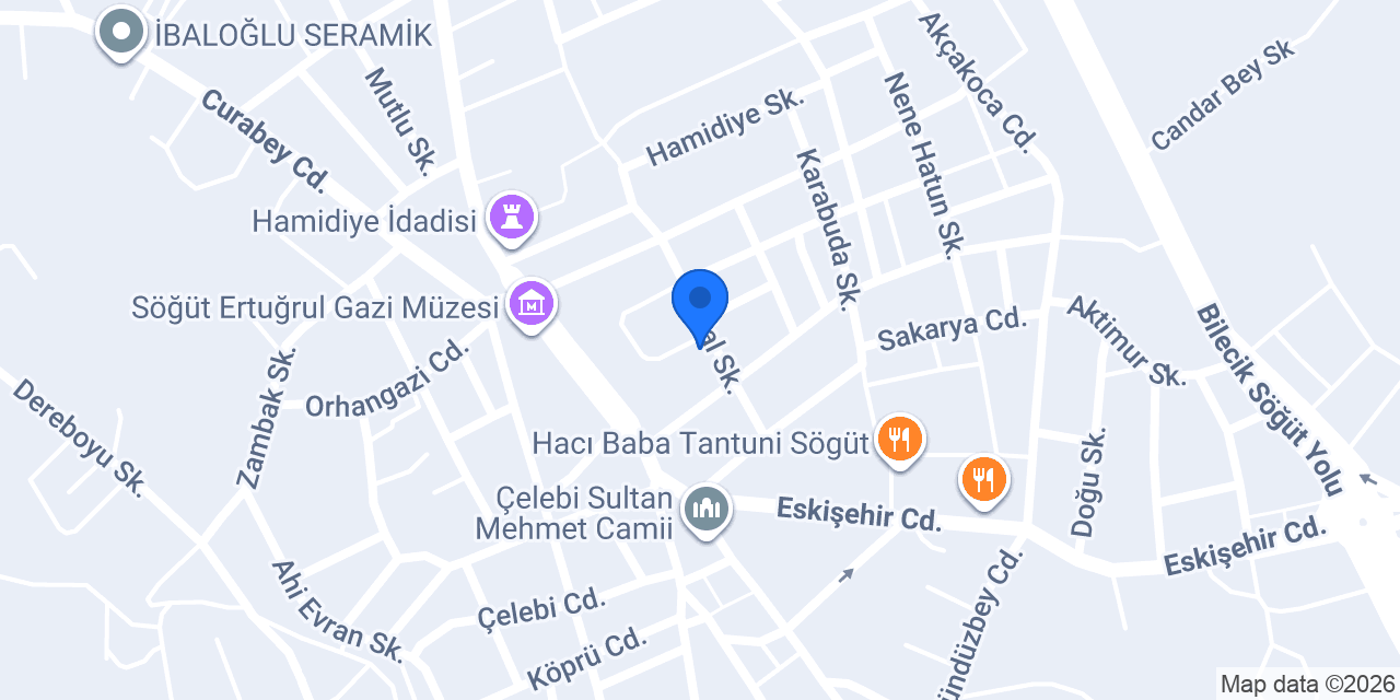 Söğüt Orman İşletme Şefliği konumu