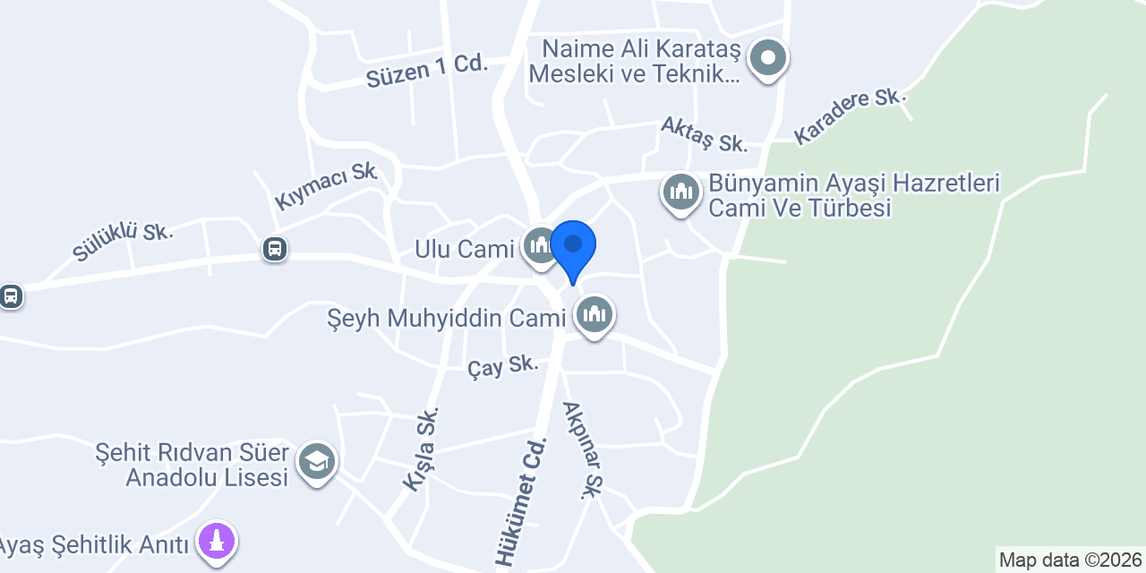 AYAŞ ÇİÇEK TAKSİ konumu