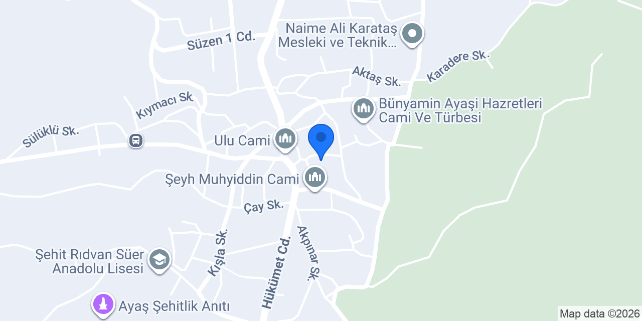 Ayvet Veteriner konumu