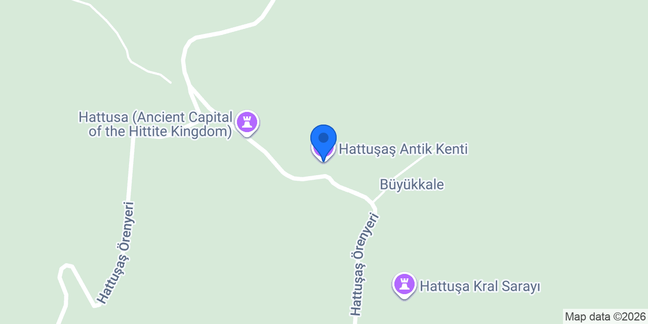 Hattuşaş Antik Kenti konumu