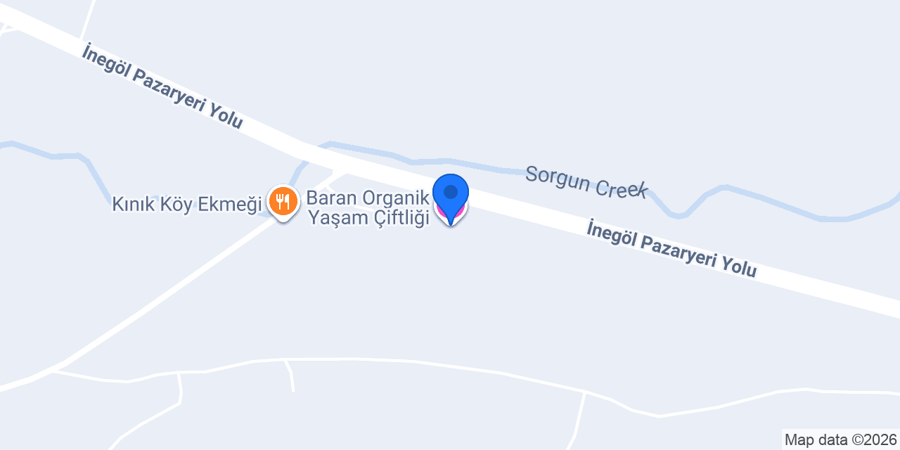 Baran Organik Yaşam Çiftliği konumu