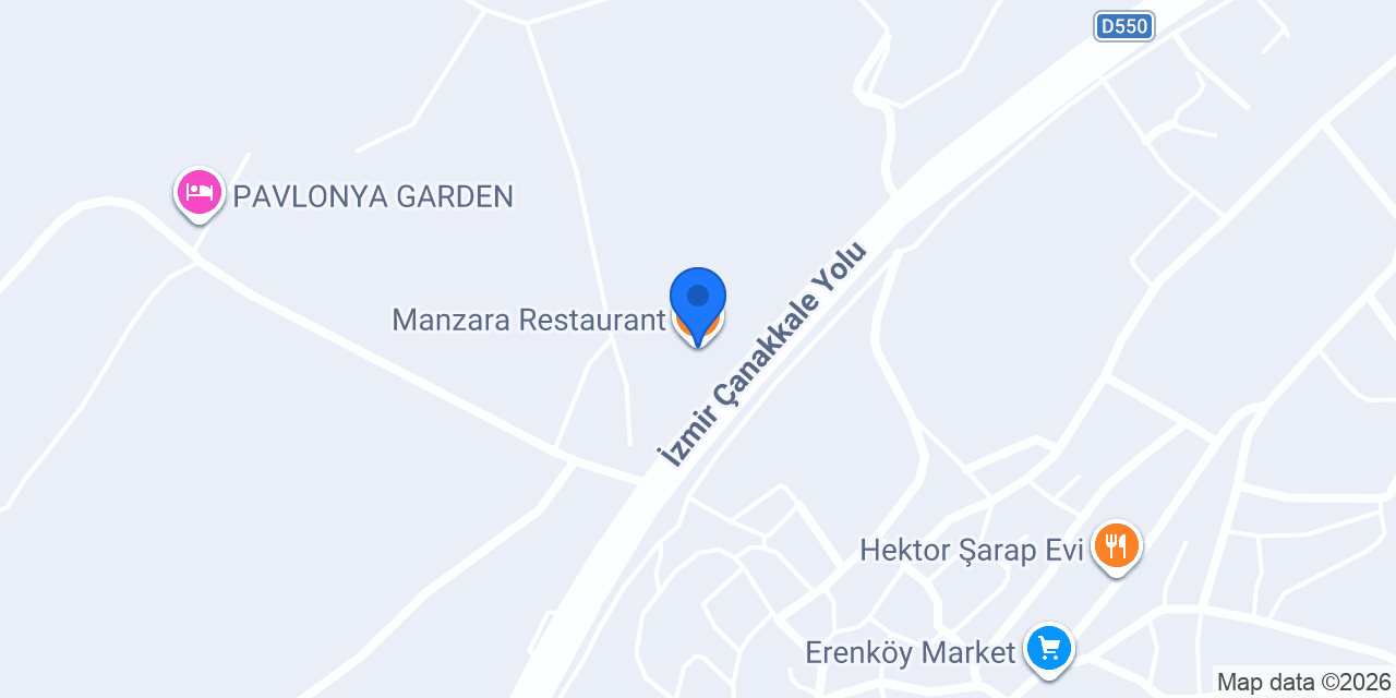 Manzara Restaurant konumu