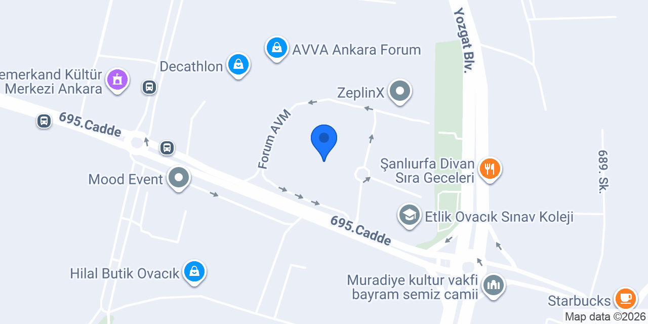 Morven Ankara Forum AVM konumu
