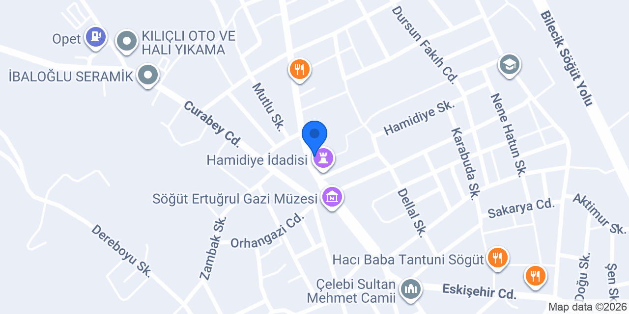 Bilecik Şeyh Edebali Üniversitesi konumu