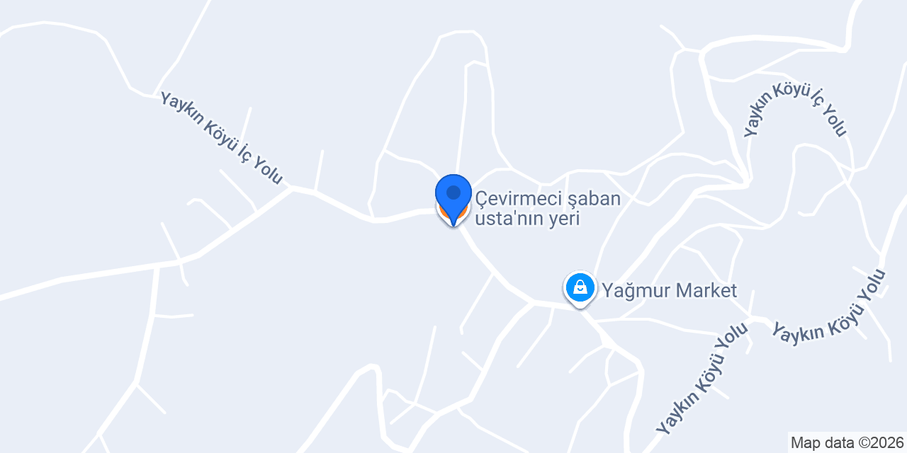 Çevirmeci şaban usta’nın yeri konumu