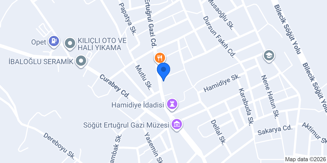 Öz Maraş Dondurma Söğüt konumu