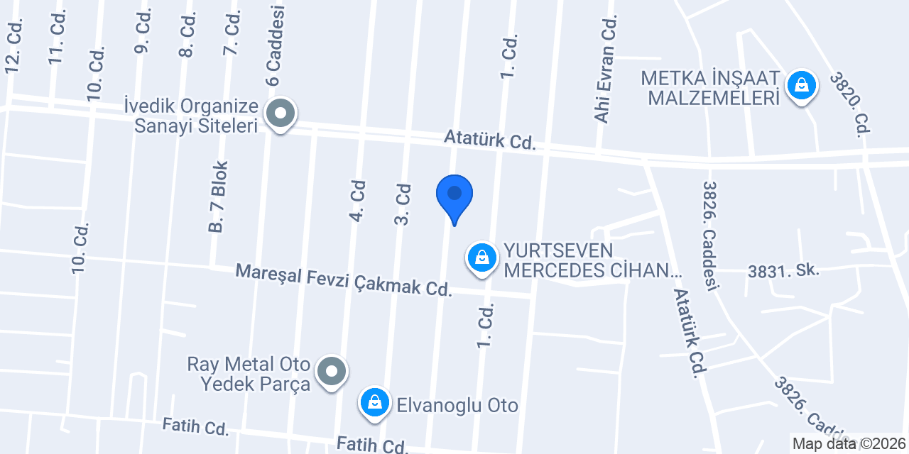 Amasya Ticaret Yedek Parça Ankara konumu