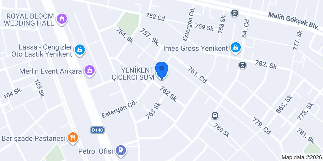 YENİKENT ÇİÇEKÇİ SÜM konumu