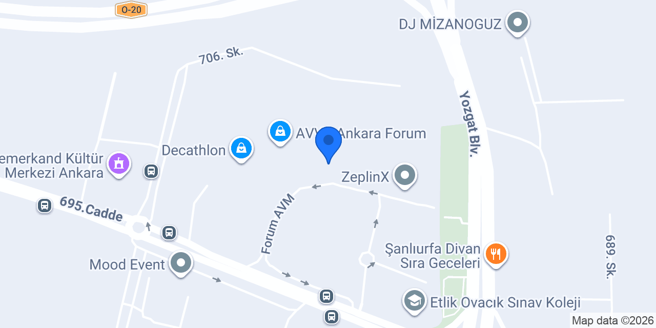 Baransu Halı Forum Ankara konumu