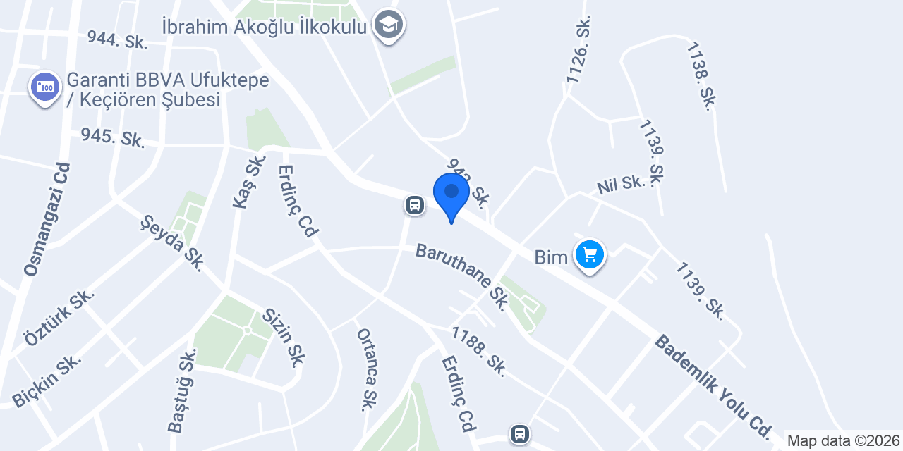 Yazıcı 55 İnş. konumu