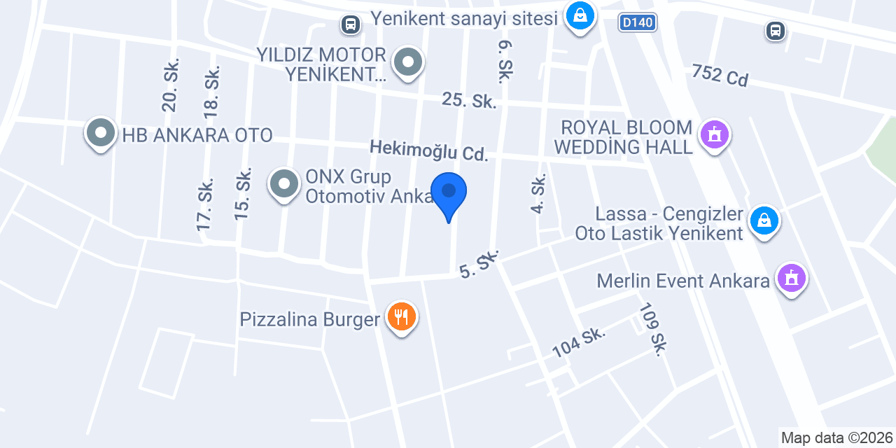 Aka Oto Lastik konumu