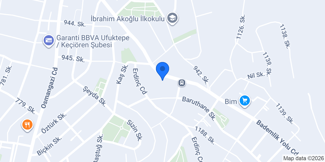Yeşilyurt Döşeme konumu