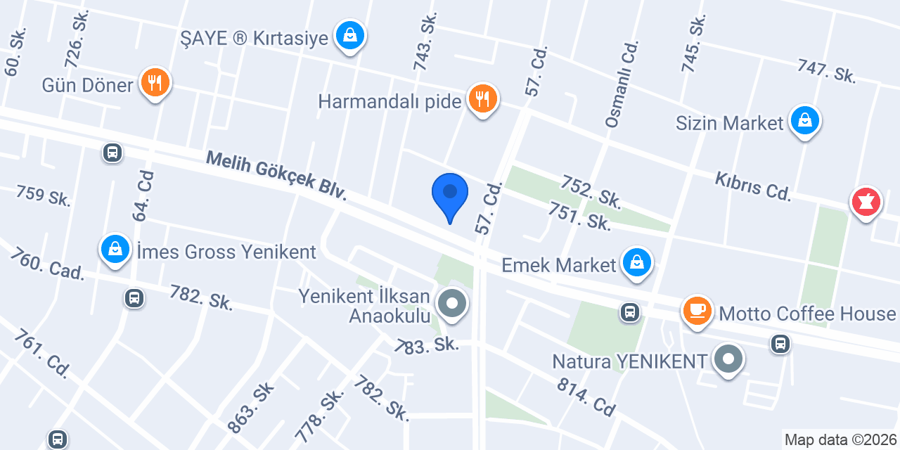 Mercan perde konumu