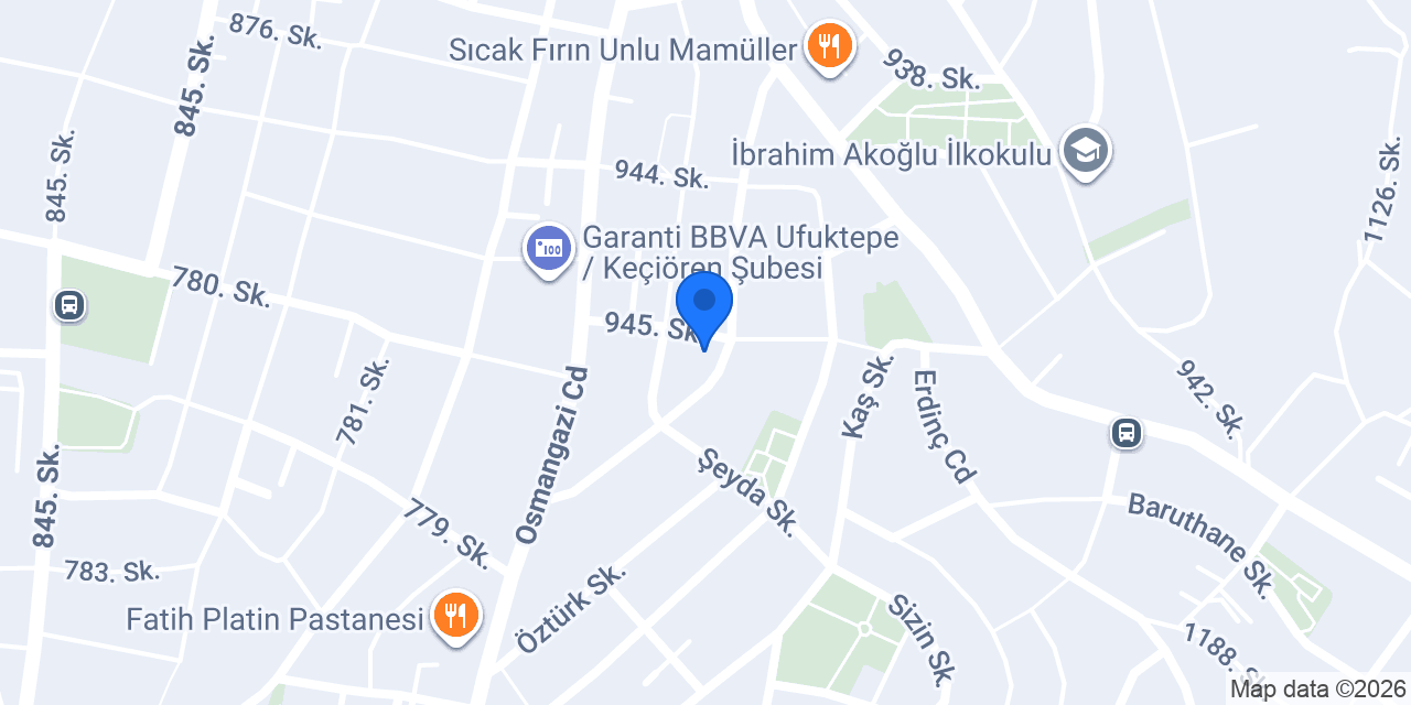 BK Saç Tasarım Merkezi konumu