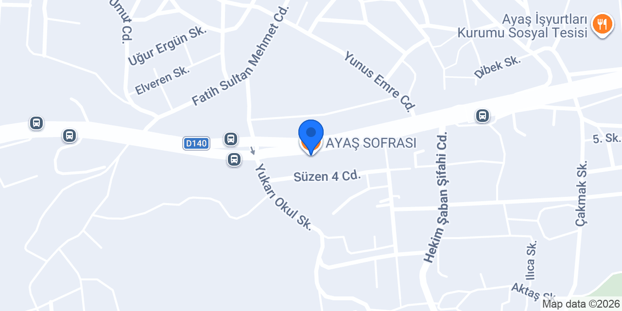 AYAŞ SOFRASI konumu