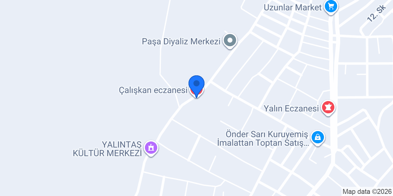 Çalışkan eczanesi konumu