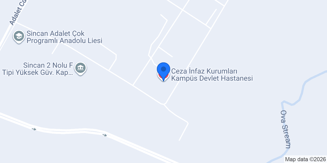 Ceza İnfaz Kurumları Kampüs Devlet Hastanesi konumu