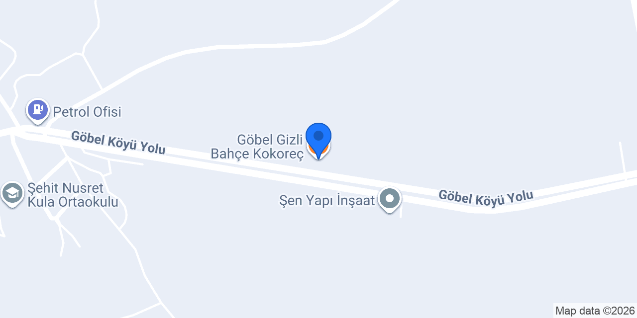 Göbel Gizli Bahçe Kokoreç konumu