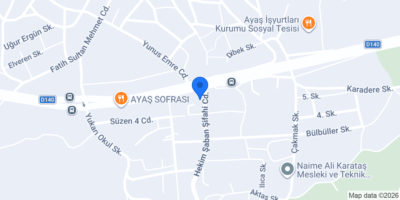 Tekem Restaurant-AYAŞ konumu