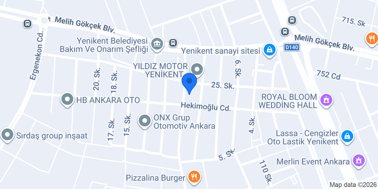 EST OTO SERVİS konumu