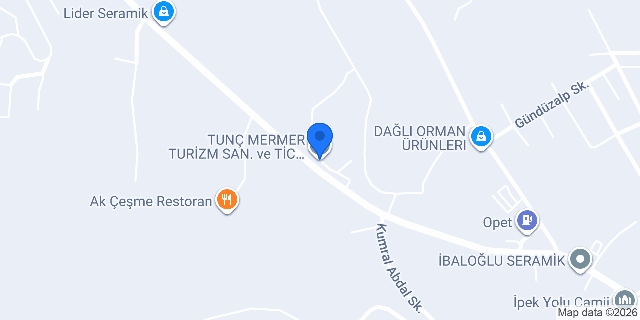 TUNÇ MERMER TURİZM SAN. ve TİC. LTD. ŞTİ. konumu