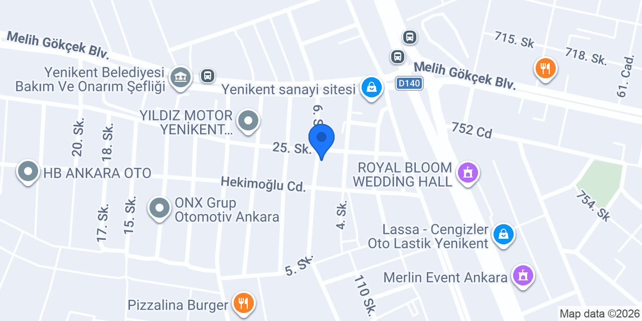 Cam balkon yenikent sincan konumu
