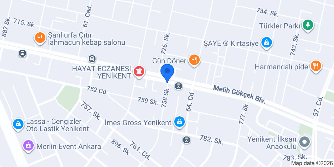 HACİM HIRDAVAT YAPI MARKET konumu
