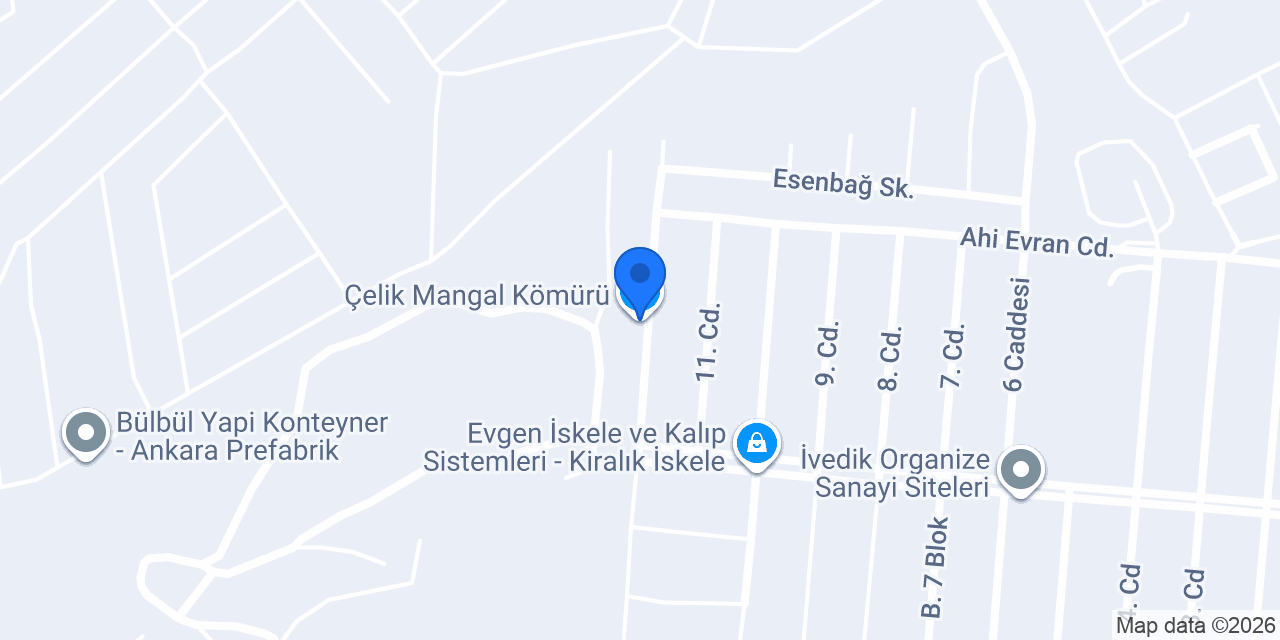 Çelik Mangal Kömürü konumu