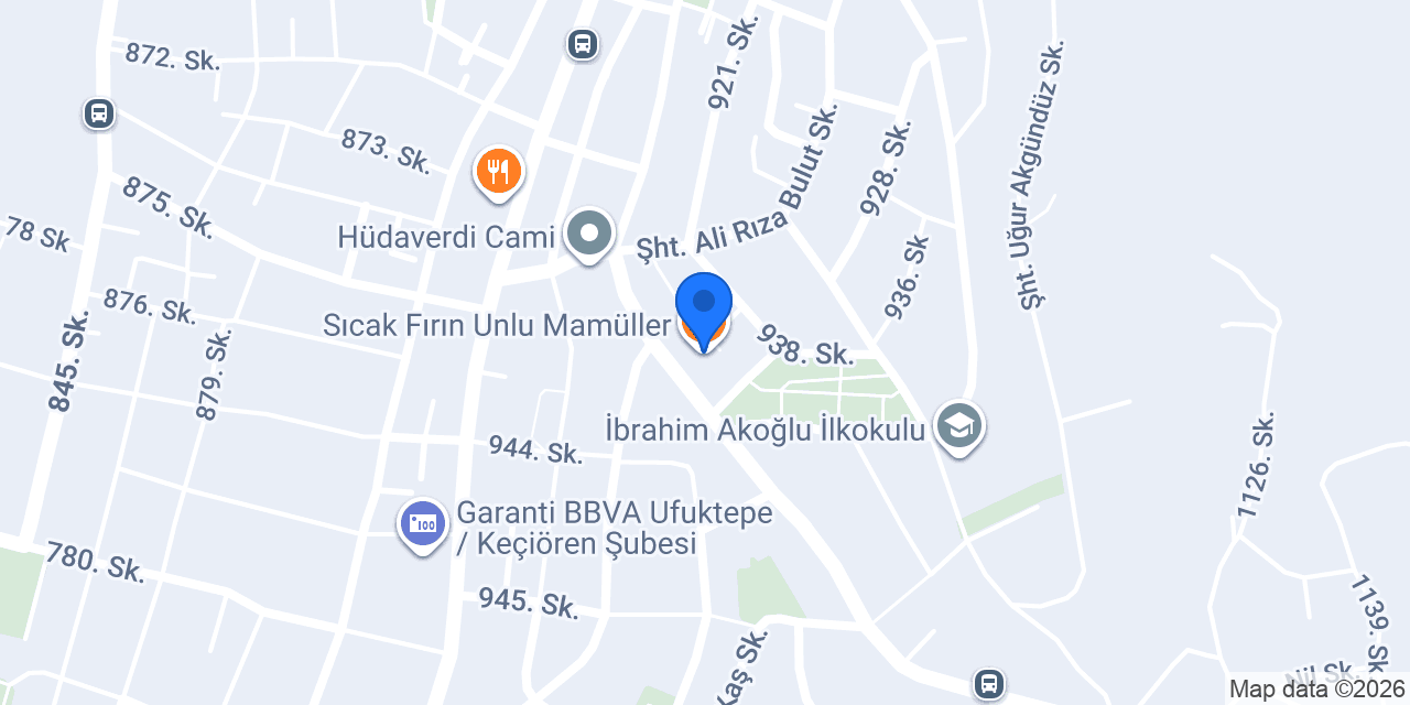 Sıcak Fırın Unlu Mamüller konumu