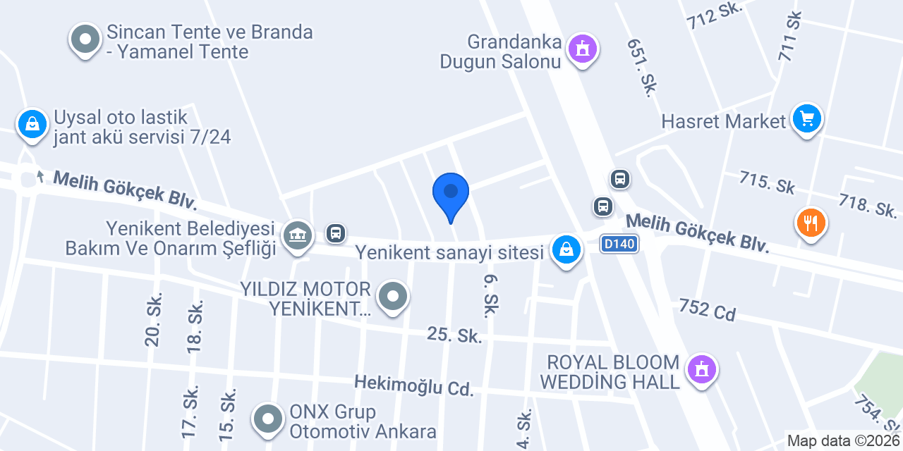 Bİ OTOMOTİV konumu