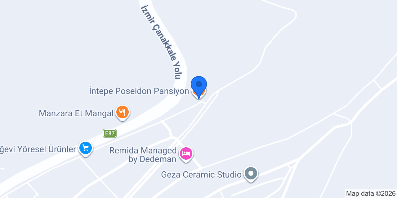 İntepe Poseidon Pansiyon konumu