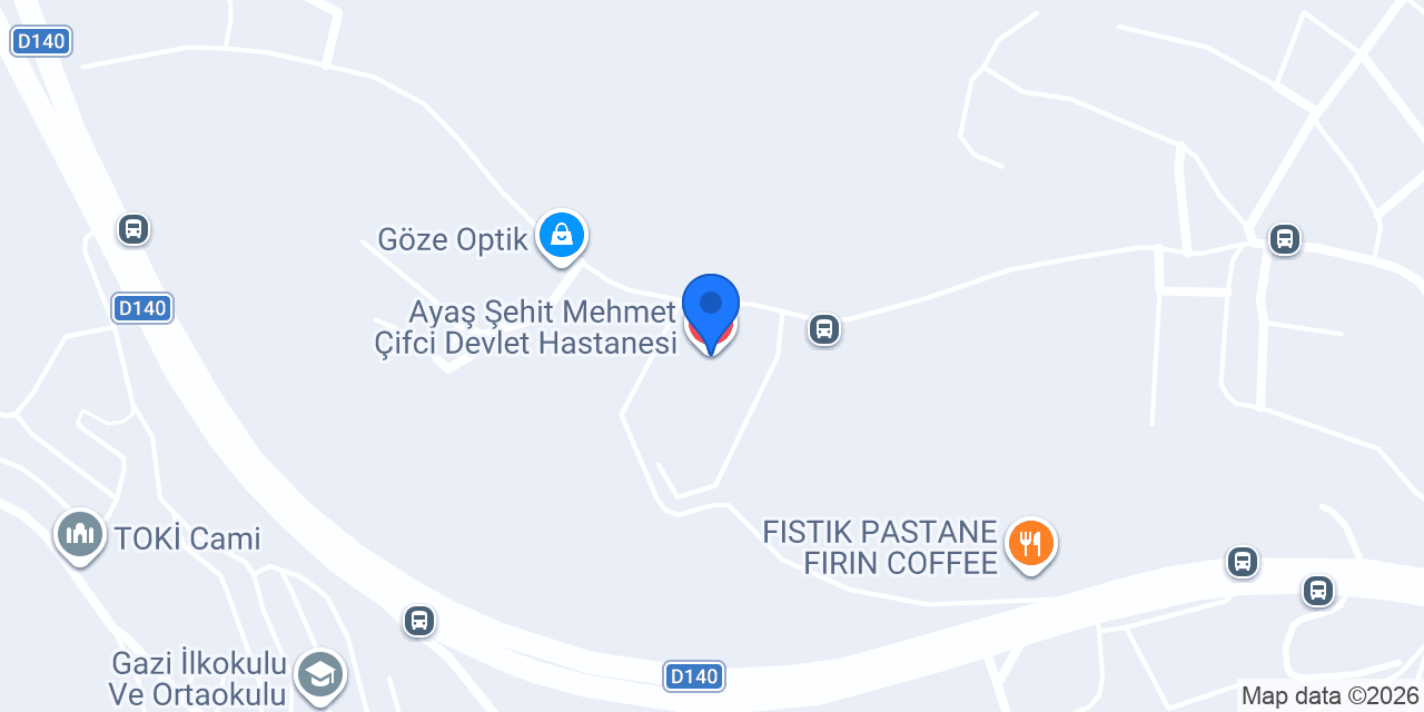 Ayaş Şehit Mehmet Çifci Devlet Hastanesi konumu