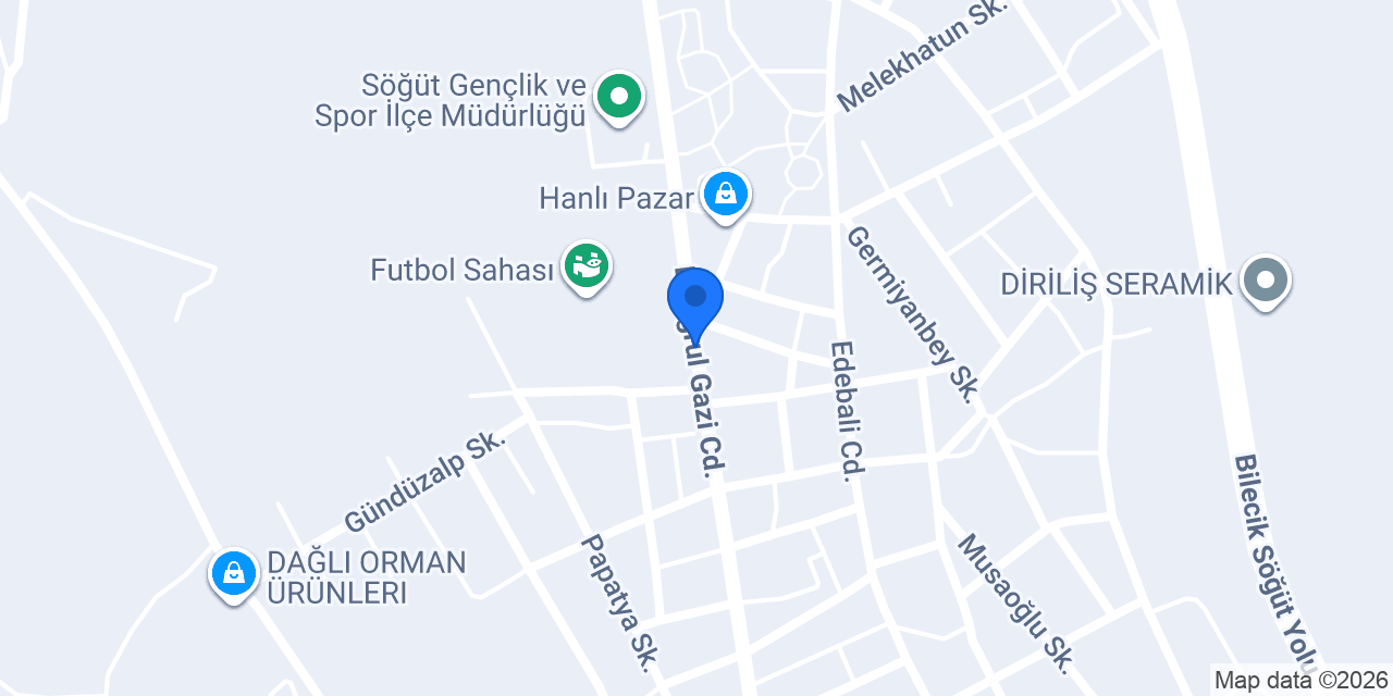 Söğüt Devlet Hastanesi konumu