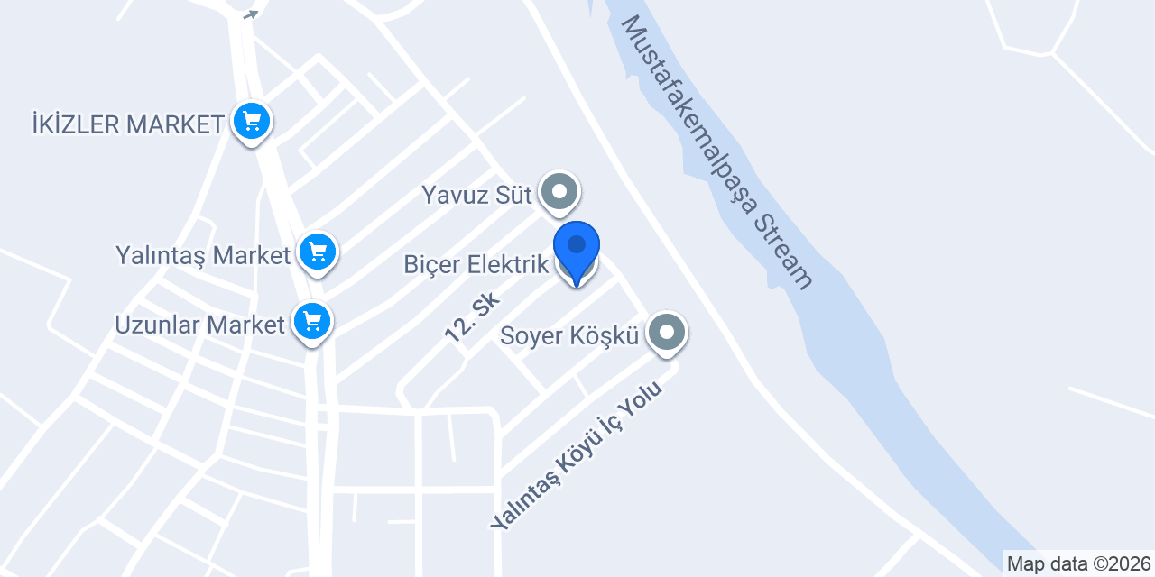 Biçer Elektrik konumu