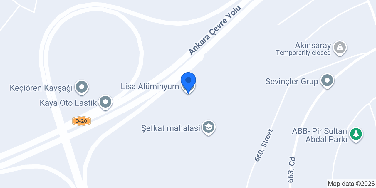 Lisa Alüminyum konumu