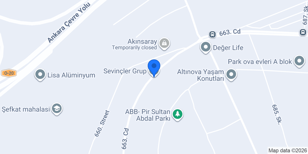 Sevinçler Grup konumu