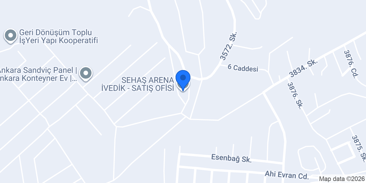 SEHAŞ ARENA İVEDİK - SATIŞ OFİSİ konumu