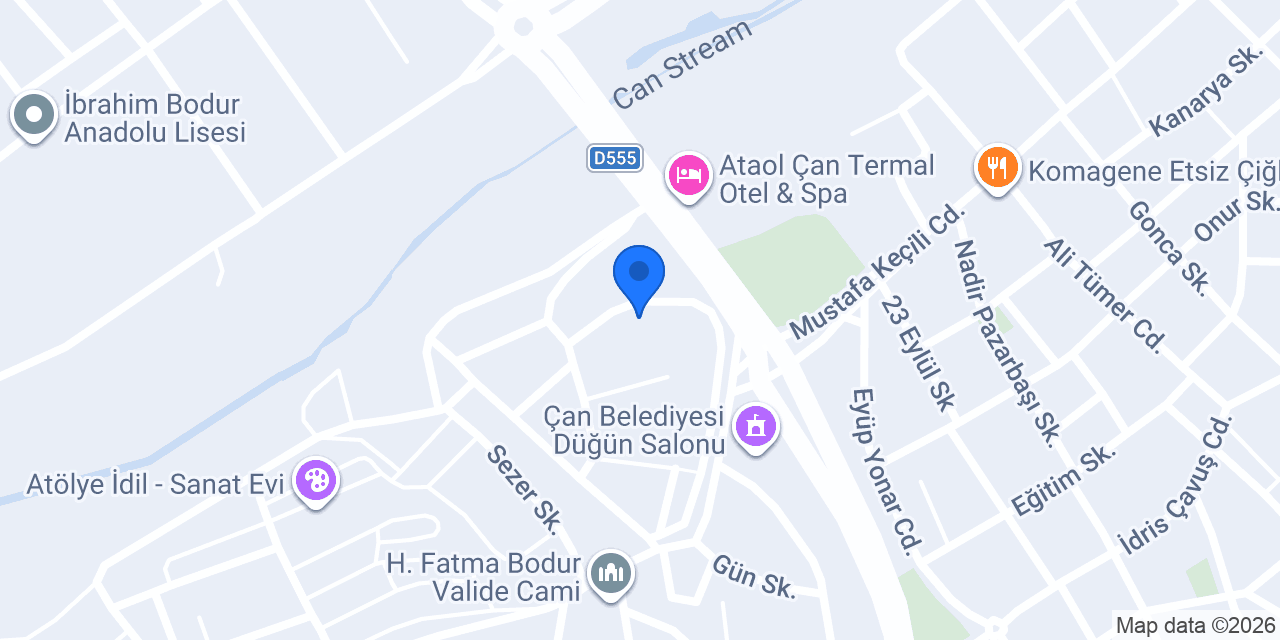 Çan Kaymakamlığı konumu