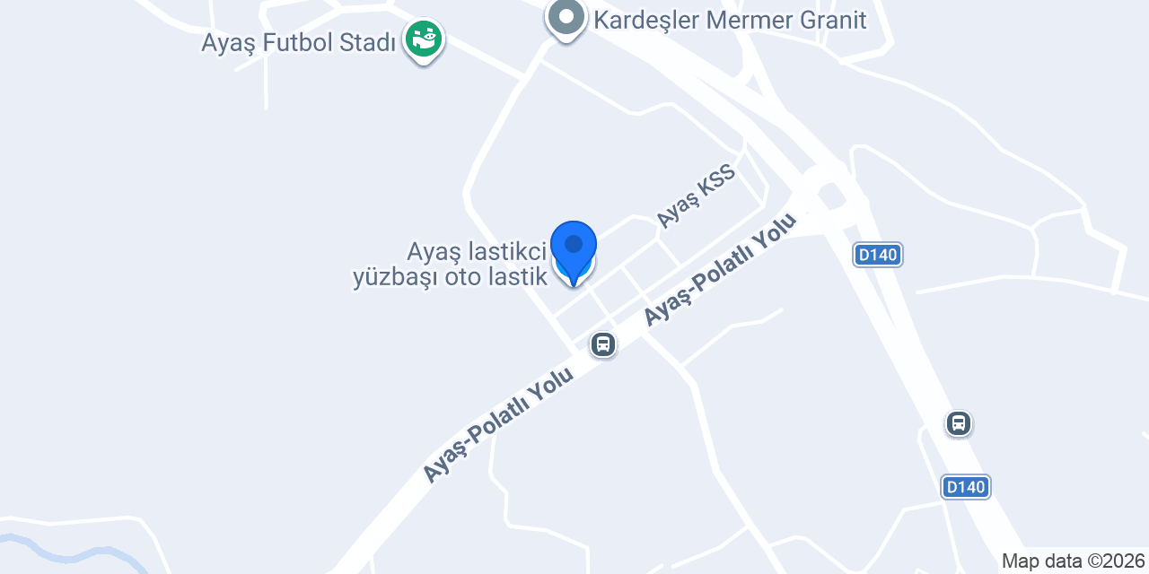 Ayaş lastikci yüzbaşı oto lastik konumu