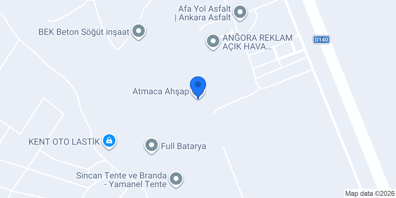 Atmaca Ahşap konumu