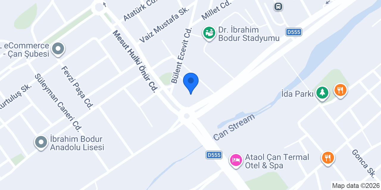 ÇAN BELEDİYESİ SAĞLIKLI YAŞAM MERKEZİ konumu