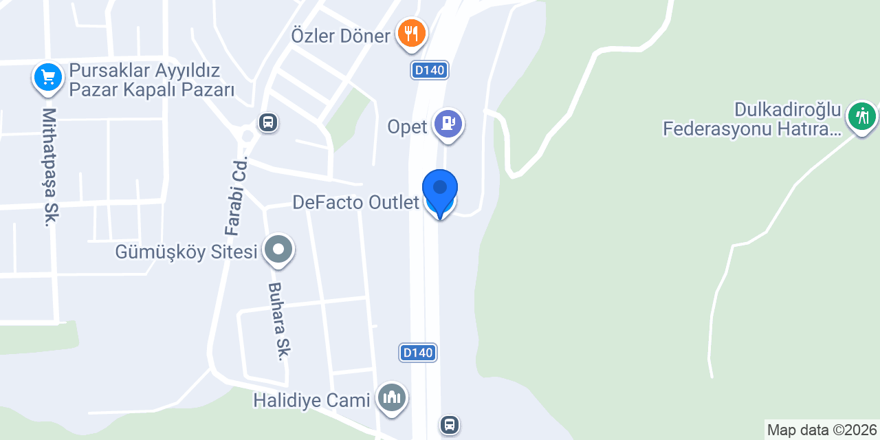 DeFacto Outlet konumu